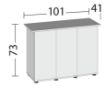 Immagine di CABINET SBX RIO 180 LED GREY