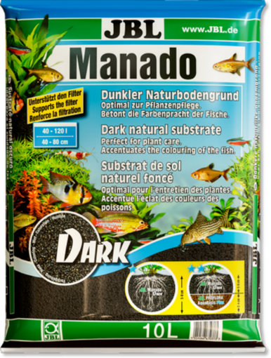 Immagine di MANADO DARK 10 L Substrato naturale per acquario